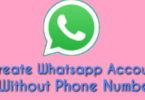 How to create whatsapp account without phone number