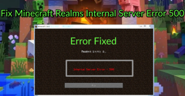 Fix Minecraft realms internal server error 500